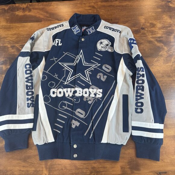 Vintage Rare Y2K Dallas Cowboys Jacket Small - Picture 1 of 10